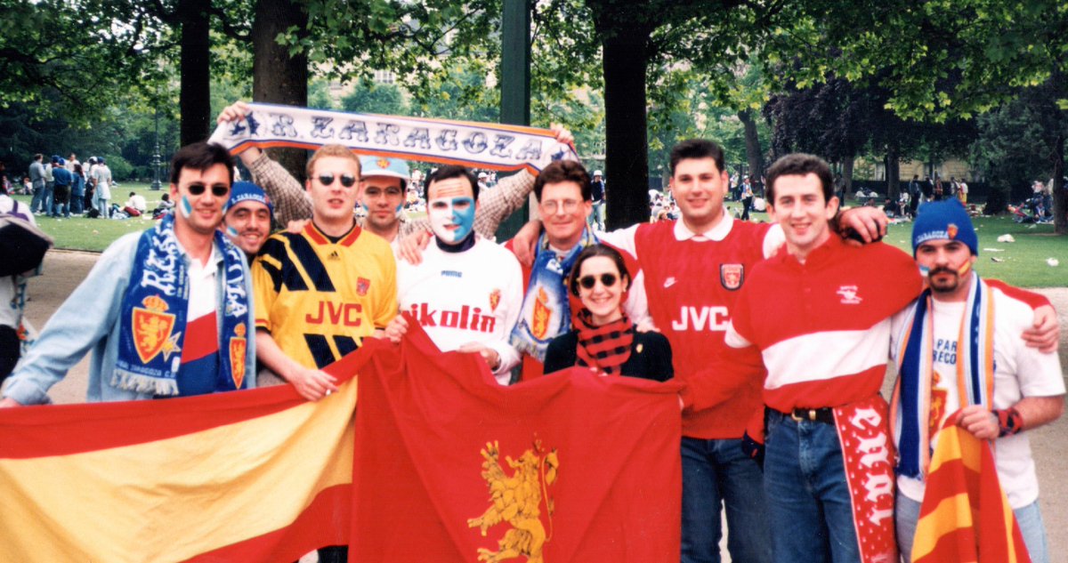 Fernando_SdV's tweet photo. Hoy hace 25 años del hito de mayor felicidad en Zaragoza y Aragon. Gracias @RealZaragoza por todo lo que nos has dado y por todo lo que nos vas a dar. 
#25añosRecopaRZ https://t.co/qfUmvclrO7