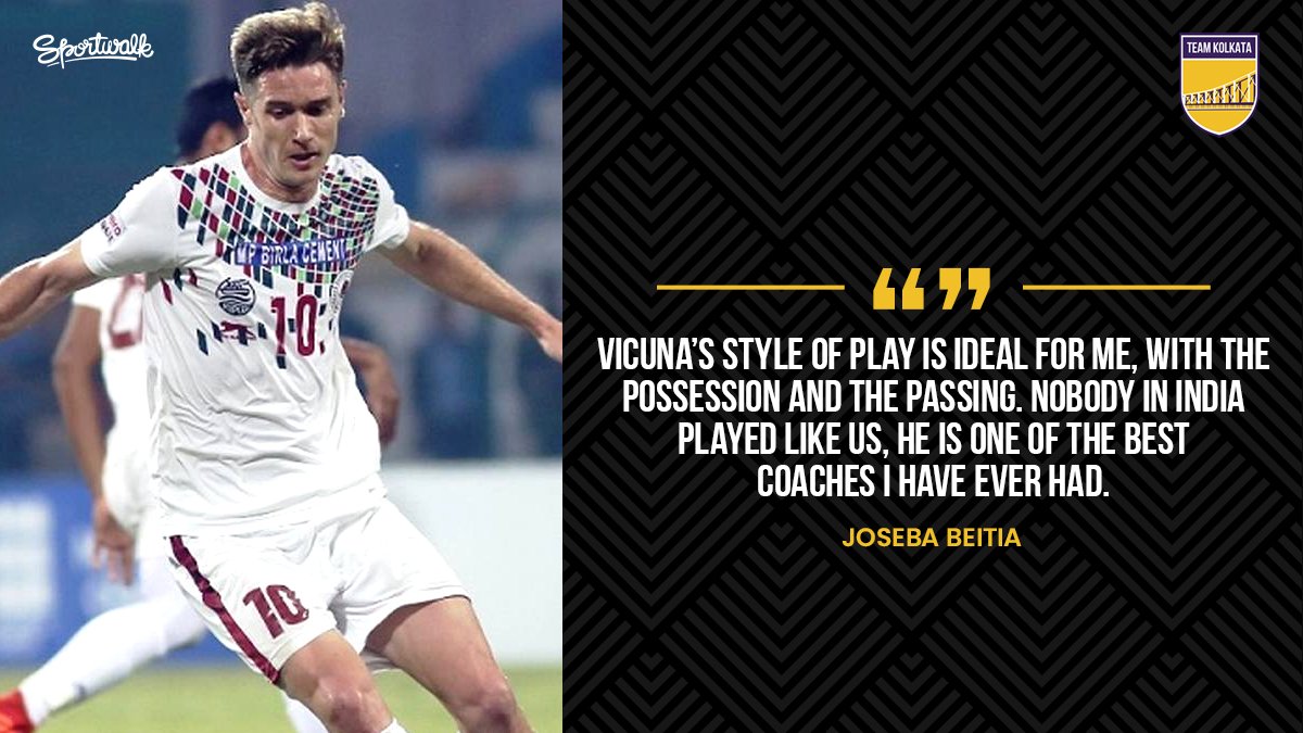 💚💚 THE BOSS! @josebabeitia9 pays high compliments to @lakibuteka for his tactics and style!

📸 @ILeagueOfficial , quote via Khelnow | #beitia #kibuvicuna #mohunbagan #mb #ileague #indianfootball #kolkatafootball #football #leagueforall #heroileague #teamkolkata #sportwalk