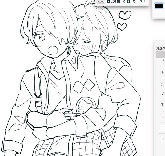 すぐこの格好描いちゃう 好きらしい 