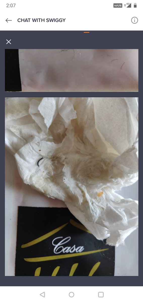 ChandniJumani's tweet photo. @swiggy_in @SwiggyCares Ordered pre packed sauces from Little Italy, Pune and received sprinkled hair strands on top of it. You've processed the refund, appreciate it. This definitely looks deliberate. Not sure if the restaurant should be blamed or your delivery guy? https://t.co/OmADqKBGtE