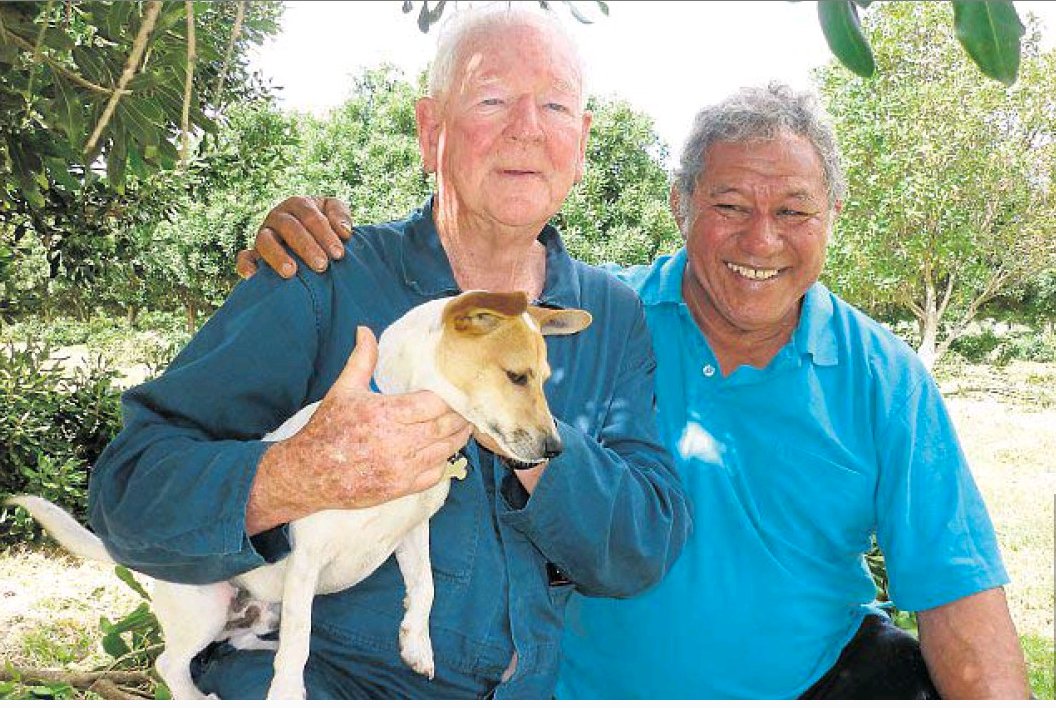 So I did a search for his name and was lucky again. In a recent issue of the Daily Mercury, a paper from Mackay Australia, I came across the headline: MATES SHARE 50-YEAR BOND. It included this photo: /15