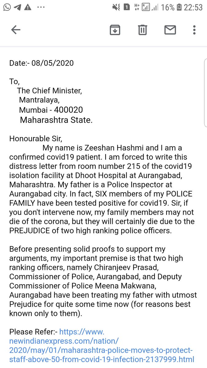 zeeshansir4's tweet photo. #justiceforZsirsfamily #supportforZeeshan 

https://t.co/xMMnSzEw1B

I am sharing almost the complete letter that I wrote to the Honourable Chief Minister of Maharashtra because many people were asking for it. https://t.co/CYa5Eb5Sd9