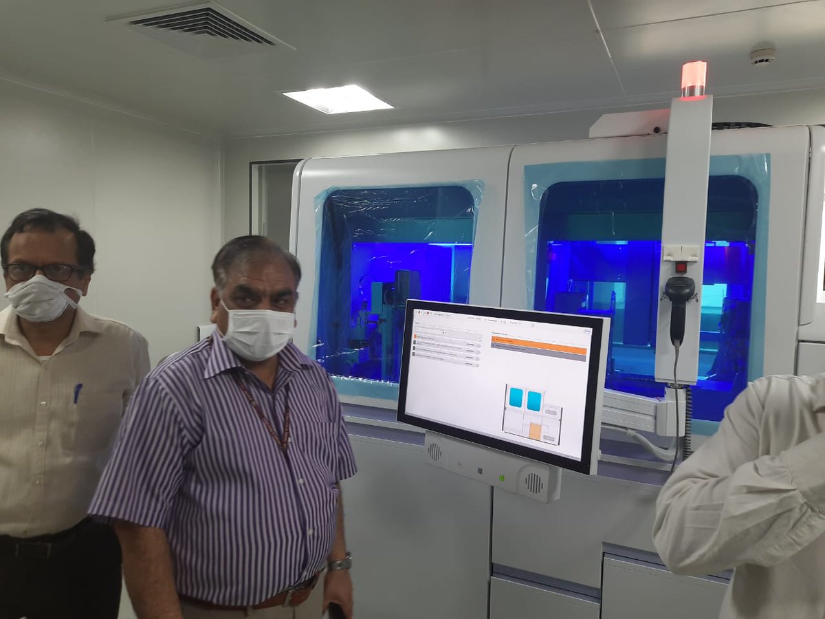 MoHFW_INDIA's tweet photo. #IndiaFightsCoronavirus 

Cobas 6800, the high throughput machine, can test 1200 samples in 24 hours.
#SwasthaBharat
#coronaupdatesindia https://t.co/jIV2rYmqMl