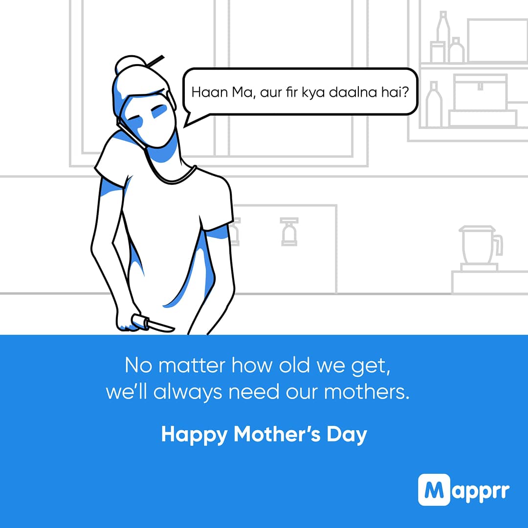 mapprr's tweet photo. To all the amazing mothers, Happy Mother's Day from Mapprr. 
#happymothersday #mothersday #mapprr #mapprrnow #send #order #deliver #delivery #hyderabad #corona #covid #deliveryboys #heroes #service  #lockdown #quarantine #lockdown2 #superhero #mother #mom #ma #mummy #mommyandme https://t.co/SccN6qFAdN