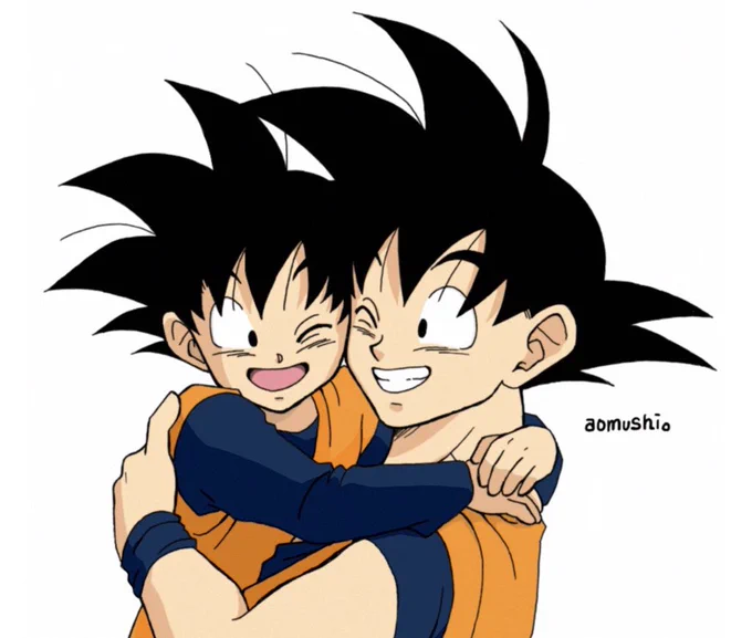 ボクのおとうさん!
#悟天の日 #悟空の日 