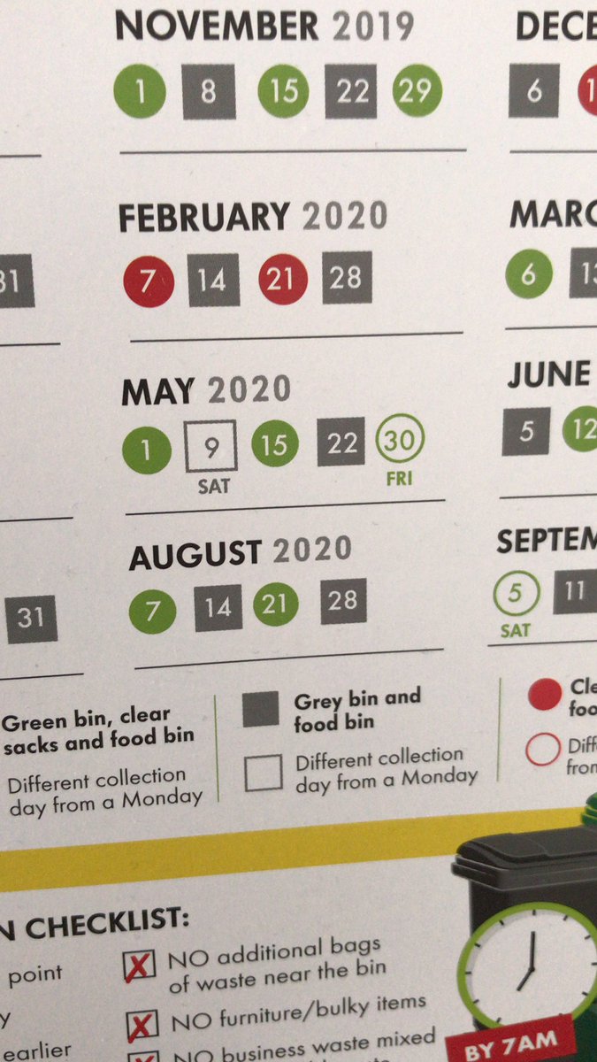 Rob_Readie's tweet photo. @BraintreeDC do you know when the grey bins will be collected for Bamboo Crescent. The collection calendar states the 9th May and the street is still full of stinky bins. https://t.co/l3cNbbXduK