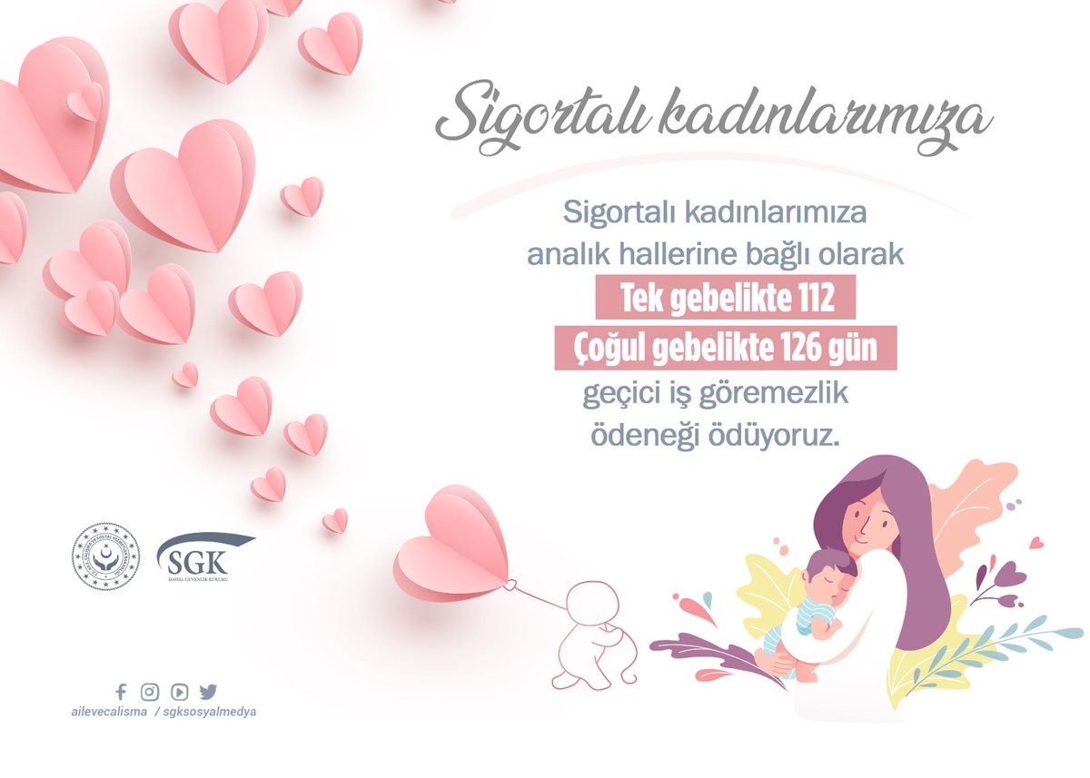 Siz annenizle, anneniz SGK ile Güvende...

#AnnelerGünü'nüz Kutlu Olsun 🌸