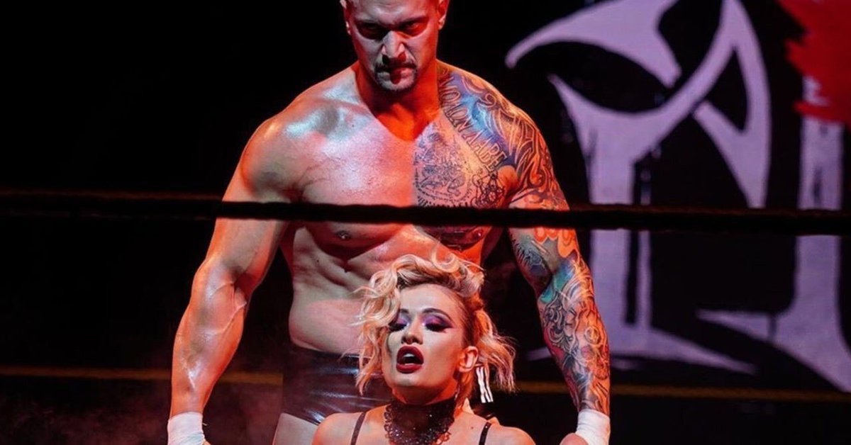 DaubZiggler's tweet photo. @TheJimCornette @GreatBrianLast 

The comparisons between Marc Mero/Sable and Kross/Scarlett are a great listen. #JimCornetteExperience

@WWEKarrionKross and @lady_scarlett13 are no doubt stars. https://t.co/Y5ba6NpCRz