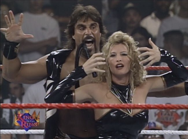 DaubZiggler's tweet photo. @TheJimCornette @GreatBrianLast 

The comparisons between Marc Mero/Sable and Kross/Scarlett are a great listen. #JimCornetteExperience

@WWEKarrionKross and @lady_scarlett13 are no doubt stars. https://t.co/Y5ba6NpCRz