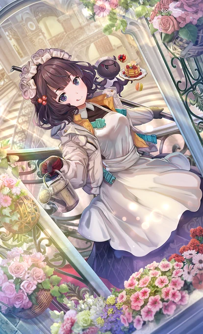 #メイドの日 なのですね!
以前描かせていただいたメイド北斎ちゃんを_(._.)_ 