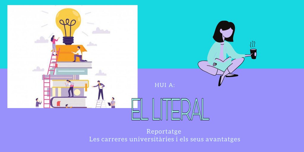 El_literalPS's tweet photo. ➡️ Reportatge sobre les carreres universitàries, decisió que prenen molts alumnes de cara al seu futur professional. Però, és l'opció més vàlida?, que aporta als estudiants?, que punts febles continuen vigents en aquesta mena d'educació? 👇👇
https://t.co/tNU5xyyHfM
#ciberfyer https://t.co/KEECq0CBLc