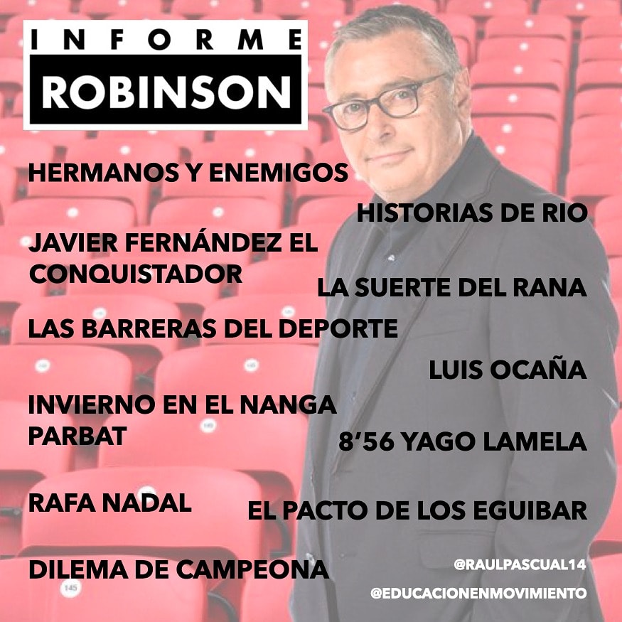 EduEnMovimiento's tweet photo. En honor a la magia ✨ de #MichaelRobinson os dejo una pequeña recopilación de programas #informerobinson 😊

Gracias a mis alumnxs y muchxs de vosotrxs por las aportaciones 🌀

Disfrutadlo tanto como esta leyenda disfrutaba en cada uno ❤️

#edufis #deprobinson #claustrovirtual https://t.co/l52fXBOtdz