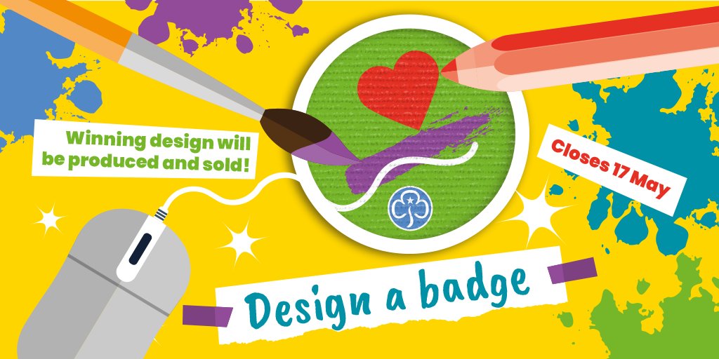 Girlguiding's tweet photo. We’re giving Rainbows, Brownies, Guides, Rangers and young leaders the chance to design a badge to say thank you to key workers. To take part: https://t.co/AM65dF9AOk https://t.co/6VpNTFSUsM