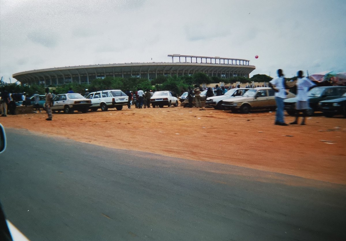 AndyBodfish's tweet photo. Commentary tales

Stade Leopold Senghor, Dakar, Senegal 🇸🇳 June 2001

Commentary on the Qualifier that took SEN to #Worldcup02

El Hadji Diouf got the winner v Morocco 🇲🇦

Incredible atmosphere.

Plus you could just meander onto the pitch afterwards... Lovely. https://t.co/PKa0OoUIUn