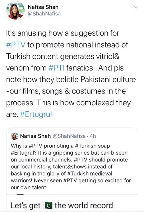 Now imagining sleights to Pakistani culture and movies all in the hate of a ‘ fictional’ Tv drama