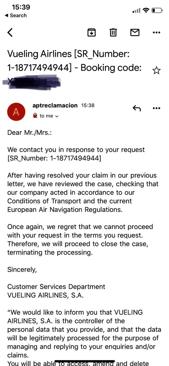 brijesh04p's tweet photo. #vueling @vueling : you cancelled the flight due to Covid-19 and now you are saying you will not refund the money. This is very sad. Please refund the money. https://t.co/gO7WYALmex
