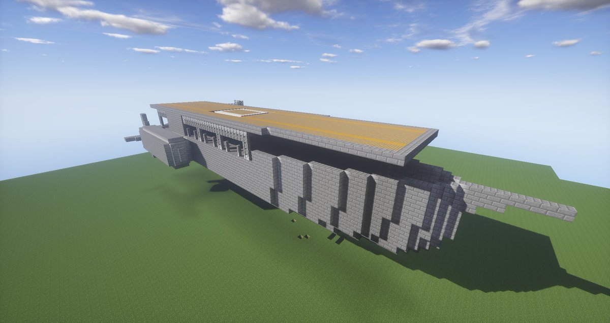 バルス マイクラで何を作ってるかというと今は戦艦や空母 しかも飛ぶヤツ ちなみに一枚目から 飛行軽空母ラングレー 飛行駆逐艦イスパリオ 元ネタは天クラ 飛行軽巡ベルファスト 飛行空母イラストリアス 後に木造の家と石造りの家をメインに