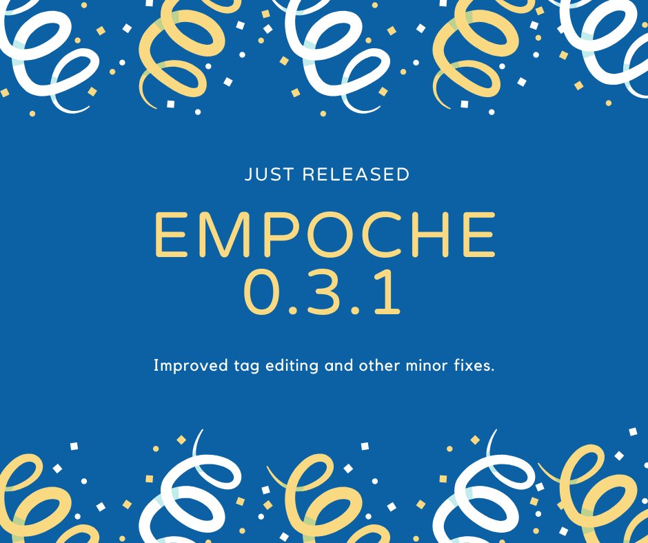 EmpocheApp's tweet photo. Empoche 0.3.1 with improved tag editing is out! 🚀

https://t.co/EmN2WflTVN

#Productivity #Tasks #project2020 https://t.co/dUU6BcdNMI