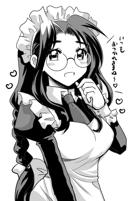 母の日ということで久々に桜ママです!
ママ～!!!!!!!(発作

#母の日
#メイドの日
#花やか梅ちゃん 