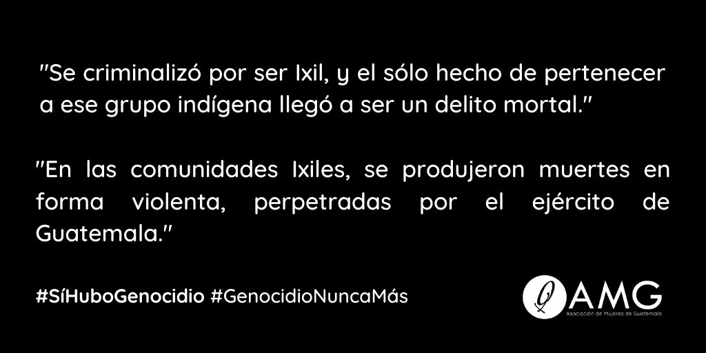 mujeresdeguate's tweet photo. #SíHuboGenocidio 
#GenocidioNuncaMás 
#7AniversarioSetenciaGenocidio 
#EnNuestraMemoriaGT
#NuestraVoz https://t.co/ahJEoLoLHY