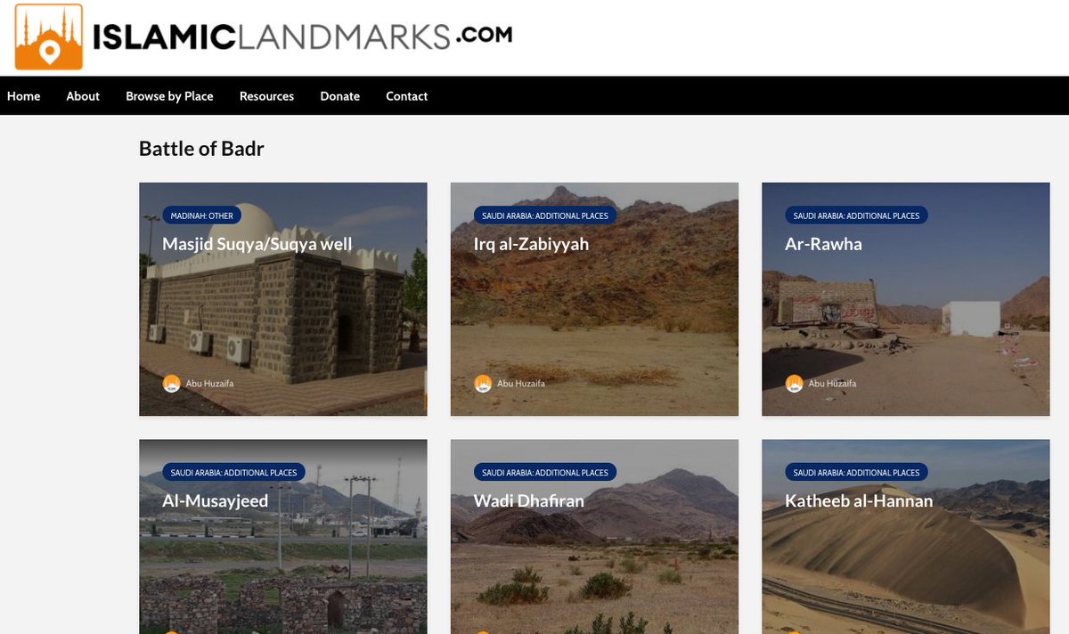 If you're interested in knowing more details about all of the above landmarks please check out our website:  https://bit.ly/35MGNJz  #battleofbadr  #islamiclandmarks