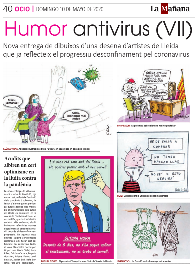 mfloresgon's tweet photo. La Mañana d'avui publica un dels meus dibuixos. Gràcies! https://t.co/uTU849pf43