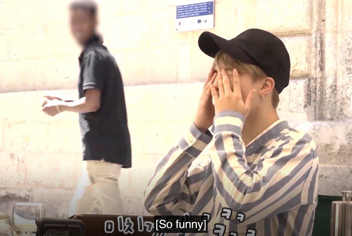 When a local saw Jimin laughing, look at his reaction