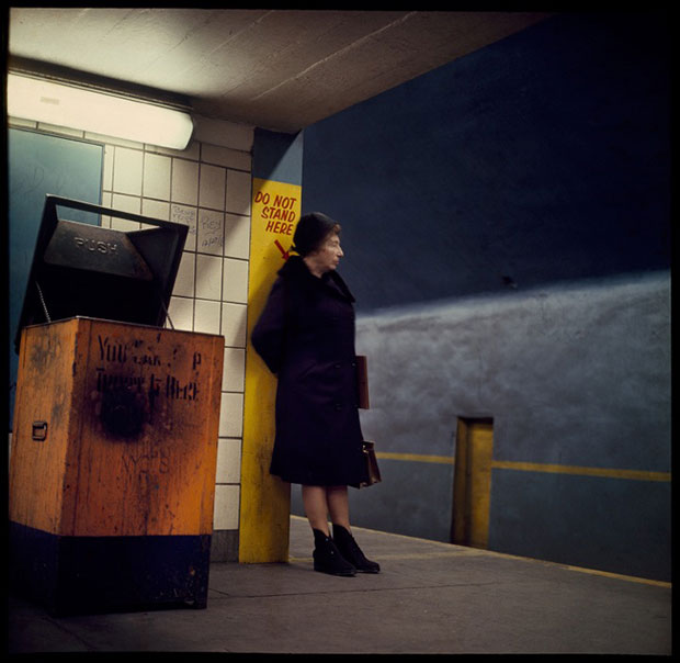 New Years Eve 1966, using a Rolleiflex camera and Kodak color transparency film, photographer Danny Lyon spent the evening photographing those travelling on New York's subway. Here are some of those images.