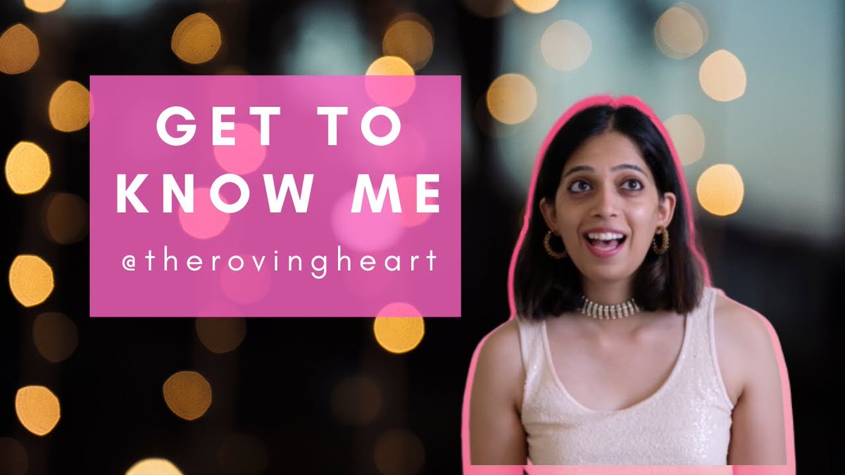 TheRovingHeart's tweet photo. Did my first ever Get to Know Me Tag for @YouTube 
Tell me something about you?

https://t.co/qLfU6Fc3V3

#sundayvibes
#StayHome
@ytcreators @YTCreatorsIndia @YTCount @ytcreatorshub https://t.co/fVGC0x67eP