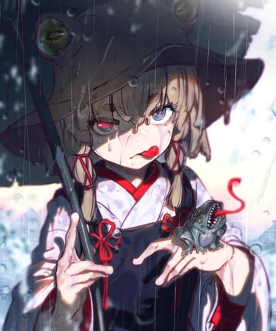 #絵描き繋がれ
バトンいただきました!こういう繋がる系初めてなので感謝!!
ツイッターだと東方ばっかだけど仕事だと結構オリジナル描いてます。(ただほとんどネットで公開できない) 