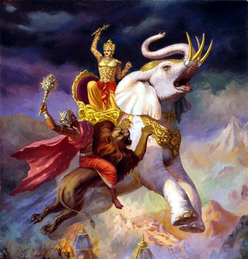 He even defeated Indra. Being such a brave warrior - he was on the wrong side of dharmayuddh. It is a moral for all youngsters - it does not matter if you are pure, the person or company u r backing needs to be pure too otherwise you will lose too. #dharma