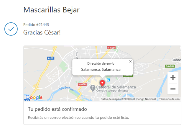 DrCeSarcoma's tweet photo. Y aquí está mi pedido de @MascarillaBejar para mis padres en #Salamanca

👉 Tenemos que potenciar el comercio local para paliar esta crisis económica que nos va a golpear muy fuerte

👉 Y felicitar a iniciativas como ésta, porque todo es doblemente difícil en la #EspañaVaciada https://t.co/W8DN4yYgVK