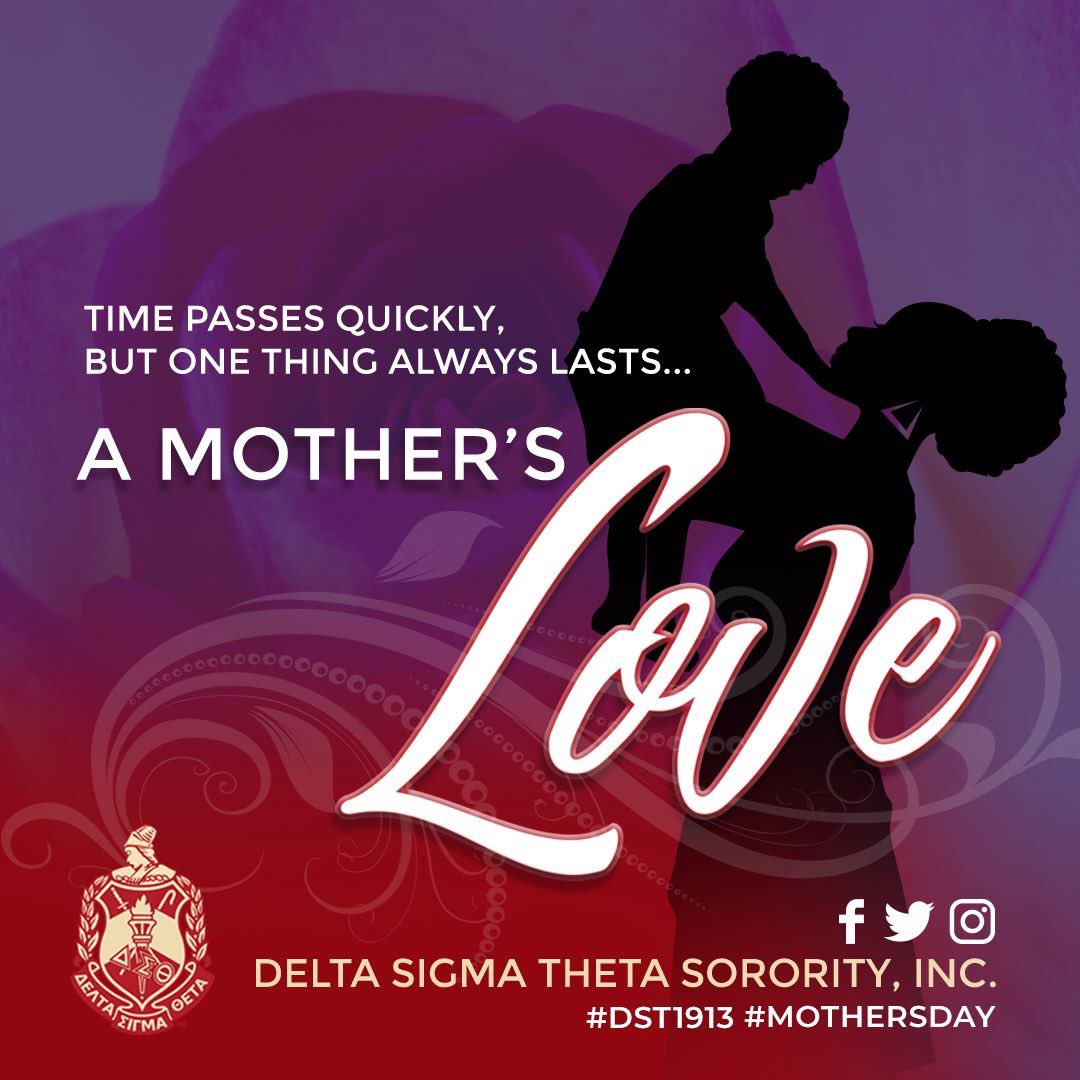 dstinc1913's tweet photo. Time passes quickly but one thing always lasts…a mother's love. Today we honor all mothers and mother-figures for continuously lifting us up in love. Happy Mother's Day! #MothersDay https://t.co/kVU5n3Ol23