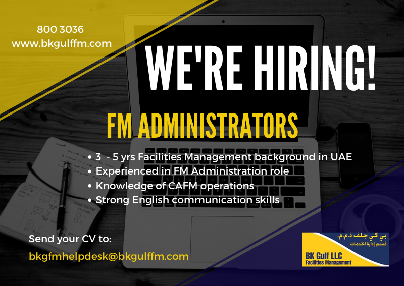 bka_fm's tweet photo. BK Gulf Facilities Management is looking for FM Professionals to join our dynamic team!!
If you are qualified, send us your CV at bkgfmhelpdesk@bkgulffm.com.
Follow us to get our latest feeds..
#BKGFM #bkgulffacilitiesmanagement #wearehiring #fmprofessionals #jobvacancies https://t.co/z4bSu9NYO9