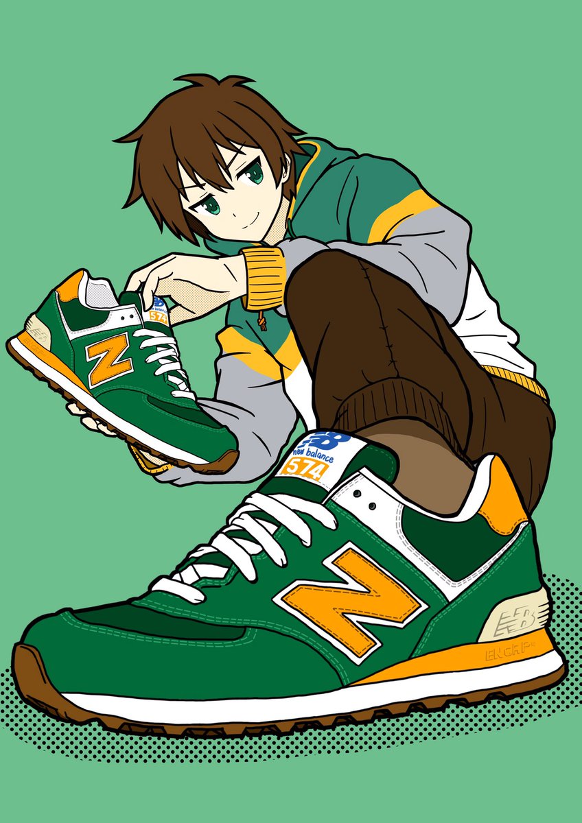 よろずか カズマ New Balance Ml574agy このすば ニューバランス キモ撮り イラスト 絵描きさんと繫がりたい