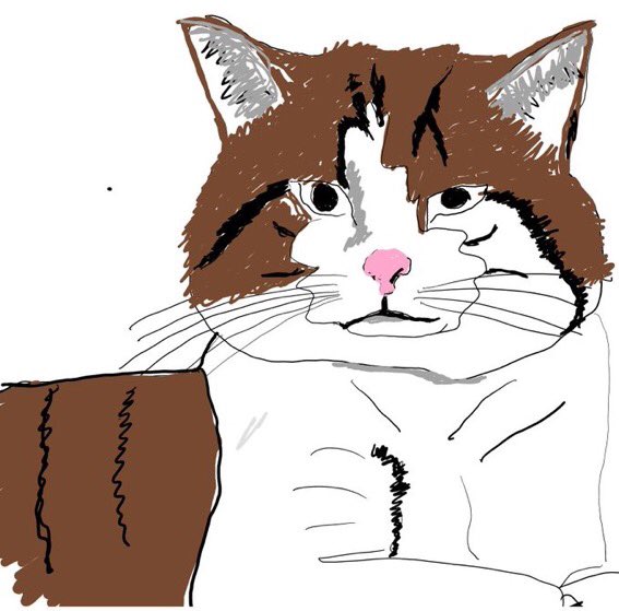Good to see MS Paint still being used( @paulbright7)  #FelineFineArt
