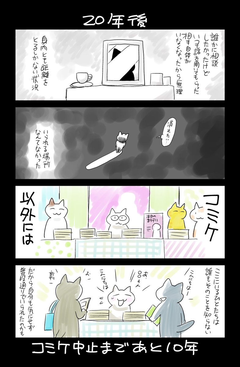 「30年後にコミケ中止になる同人作家」   20年後 
