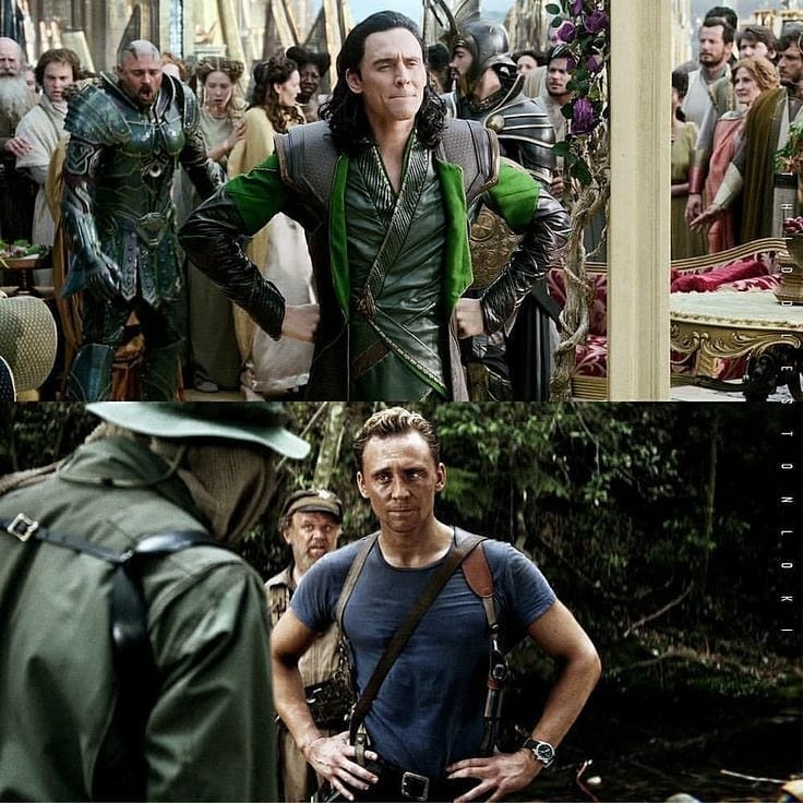 maryensenada's tweet image. Loki/Captain Conrad, ¿the same person?. 🤔😂 #FreeSpamWeekend #Loki #CaptainJamesConrad #TomHiddleston @HiddlestonSpam