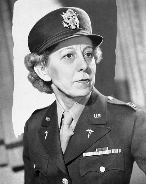 MilitaryHealth's tweet photo. Annie G. Fox was the first woman to receive a Purple Heart. As Head Nurse of the Station Hospital at Hickam Field, Fox led a team of nurses to save the lives of hundreds of service members after the attacks on Pearl Harbor. #MHSNurses #NursesWeek #YearoftheNurse https://t.co/DsZGeuC9cE