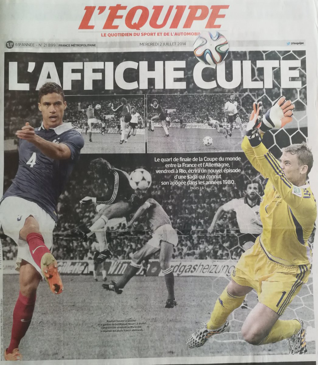 Plus rien ne bougera et l'Allemagne rejoint la France en quart de finale.Où un autre souvenir de 1982 prendra de la place dans les journaux...