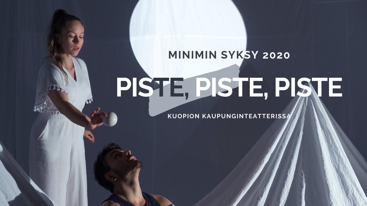 DT_Minimi's tweet photo. •  MINIMIN  SYKSY  2020  •

Piste, piste piste (esitykset 23.9.-25.9.) on Luis Sartori do Valen ja Mira Ravaldin monitaiteellinen lapsille ja nuorelle yleisölle suunnattu kiehtova matka muotojen ja luovuuden maailmaan. // https://t.co/Bt8pDhHQQ5

© Luis Sartori Do Vale https://t.co/8B5Hm7FWhK