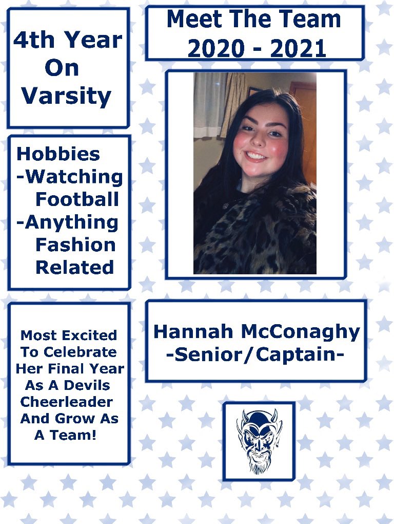 btown_cheer's tweet photo. ⭐️ Meet Hannah McConaghy! ⭐️ Burgettstown Varsity Cheer 2020-2021 #bluedevilborn #rahrahforburgettstown  #bluedevilstrong #cheer 💙💙 https://t.co/KsPA5uWipW