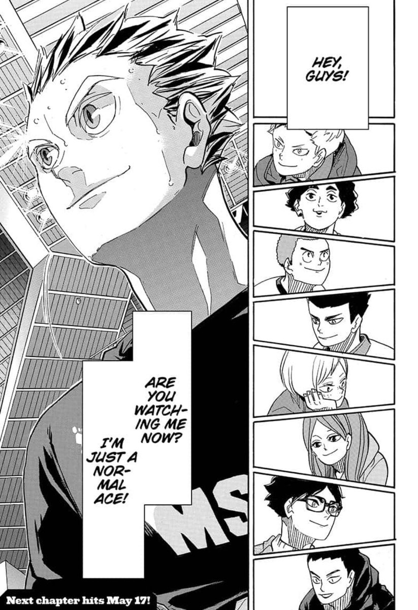 CHAPTER 392
.
.
.
i can't get over how proud of bokuto akaashi looks
he knew all of his weaknesses and insecurities, but now he recognize that they're not there anymore. bokuto finally became the "normal ace" he wanted to become 