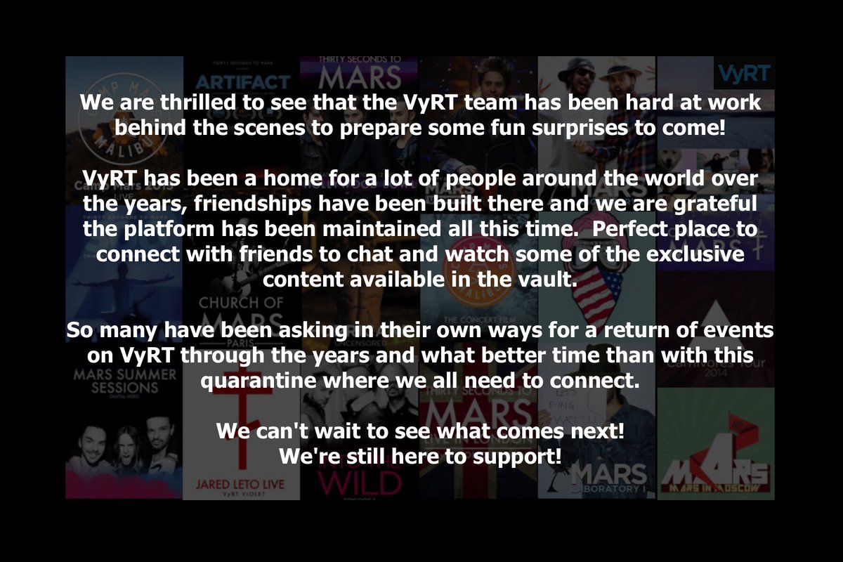 We’re still here to support <a href="/VyRT/">VyRT</a> 💙
Can’t wait to see what they have planned! #vyrt