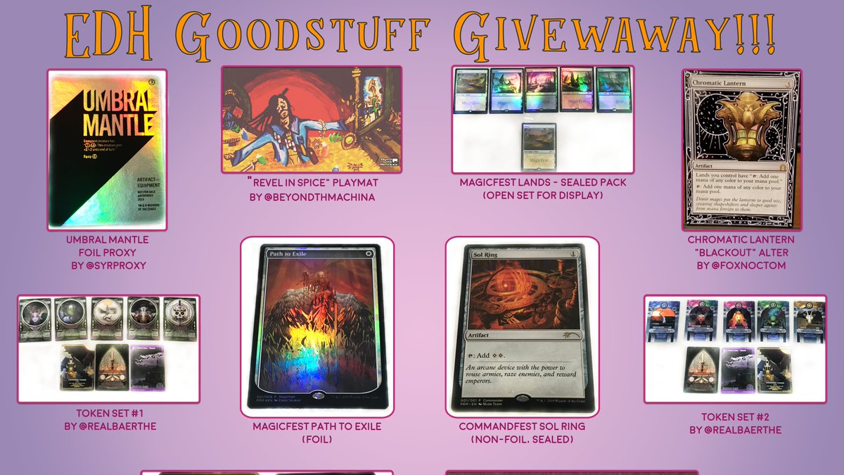 Let’s get to it: ⭐ Follow me ⭐ Retweet this tweet (No retweets with comment) ⭐ Optional: Comment your most memorable EDH misplay 🌟 This is the big one, go subscribe to @Couples_magic on YouTube @ youtu.be/4IOdPrwHyts Check out their Ikoria Booster Box giveaway!