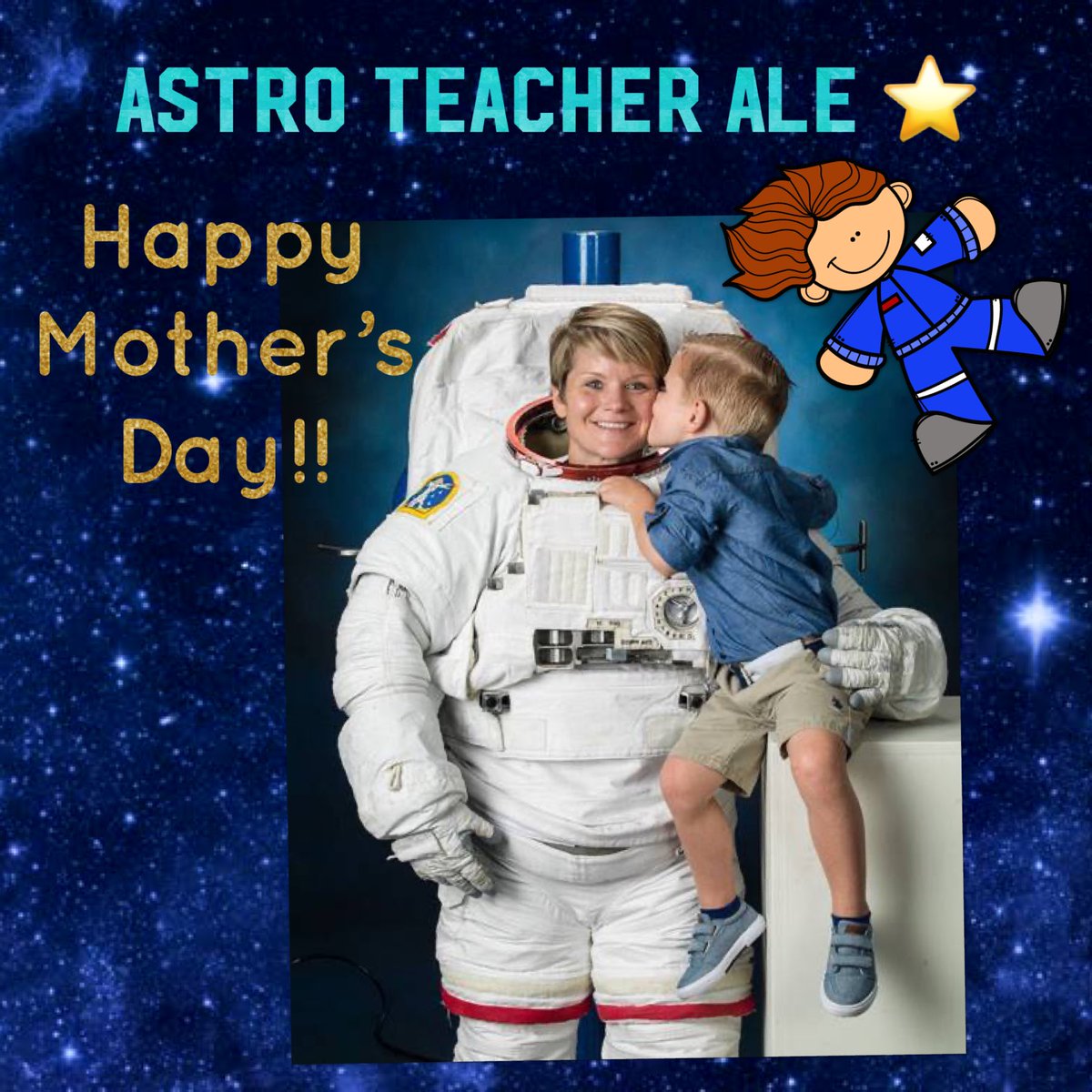 AstroTeacherAle's tweet photo. Whether your Mom is near or far, send her a cosmic kiss!! 

#AstroTeacherAle #AstroTeacher #TeacherInSpace #MothersDay #DiaDeLasMadres #ReachingForTheStars #JuniorAstronauts #Mentoring #SoyMentora #MentoraMHE #STEM #STEMembassador #EmbajadoraSTEM #IfWeCanSeeItWeCanBeIt https://t.co/BnUZ55nDUi