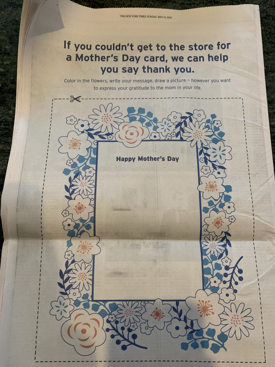 UWPGeorge's tweet photo. In response to Citi's full page ad in today's NYT, offering a newspaper cut out Mother's Day card, please cut up your Citi credit card and use a print out of the attached credit card. Retailers will find it just as acceptable as mothers will of Citi's lame greeting card facsimile https://t.co/xe1dySacqW