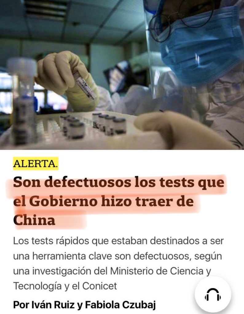 maquialifraco's tweet photo. Te queres emocionar, @rialjorge? 
Perder fortuna en traer test inútiles de china tiene una mística kirchnerista BÁRBARA. https://t.co/gOSNjr9vDX