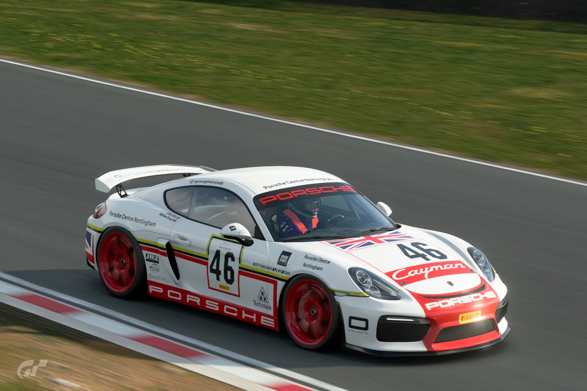 goughieee6's tweet photo. Cayman GT4 in @thegranturismo with the livery from the @PorscheNotts Restoracing Boxster!
I think it looks mega. 😍
#Porsche #Restoracing #GTSport #FIAGTC https://t.co/lOnSRdSgZ2