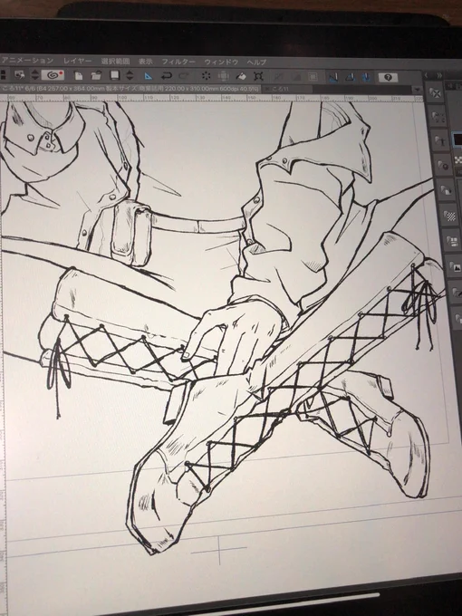 靴とか昔より頑張って描いてて偉い?‍♀️ 